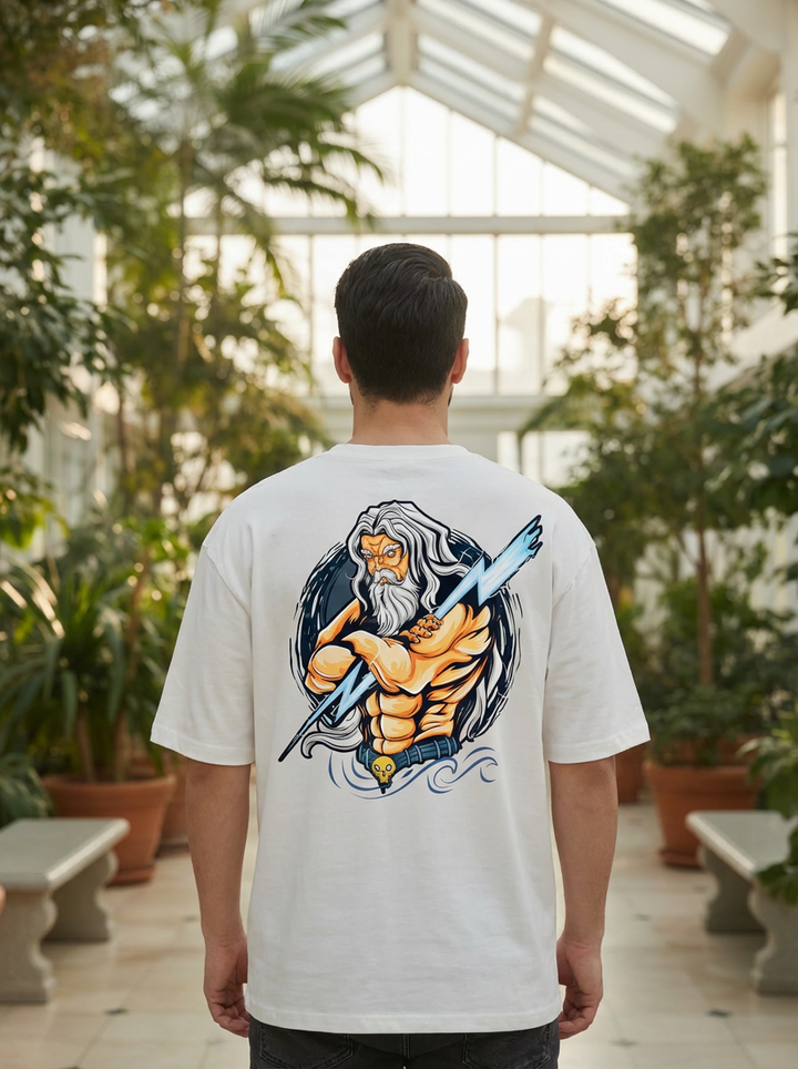 Fleeksy Signature Oversized T-Shirt – Off White