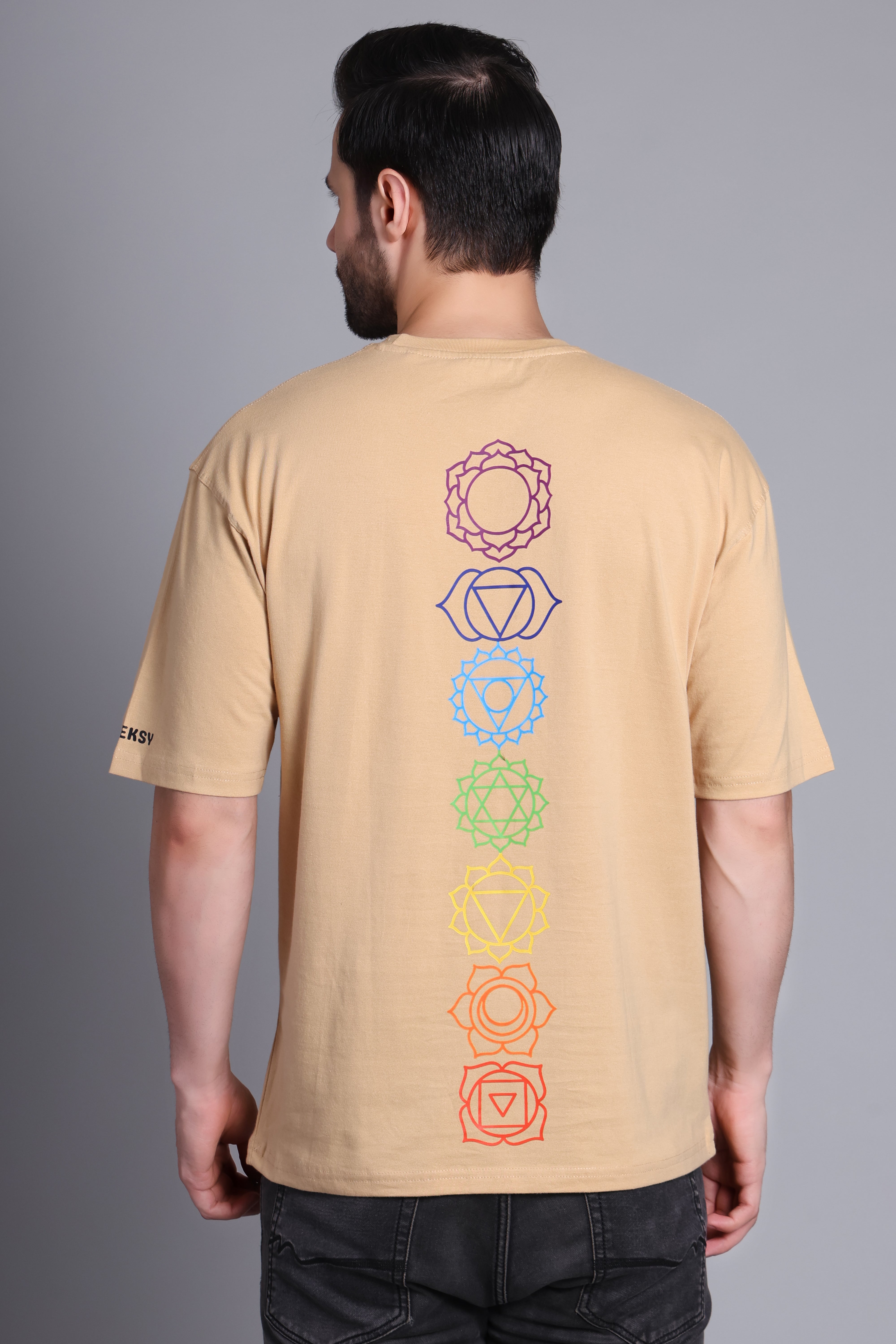 Fleeksy Luxe Comfort Oversized T-Shirt – Sand Beige