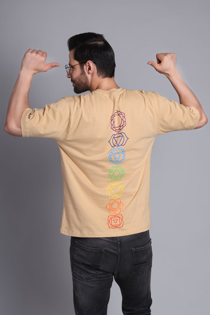 Fleeksy Luxe Comfort Oversized T-Shirt – Sand Beige