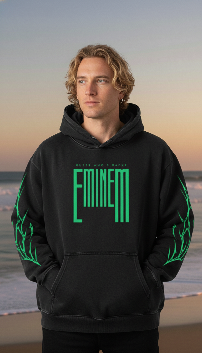 Eminem "Guess Who's Back" Oversized Rap God Hoodie