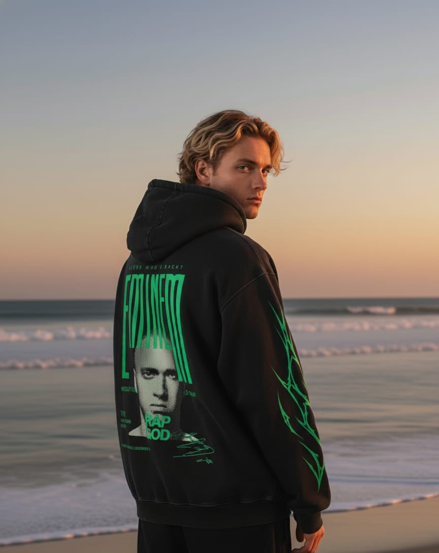 Eminem "Guess Who's Back" Oversized Rap God Hoodie