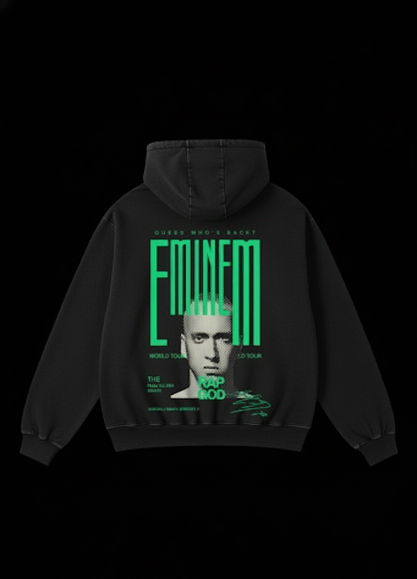 Eminem "Guess Who's Back" Oversized Rap God Hoodie