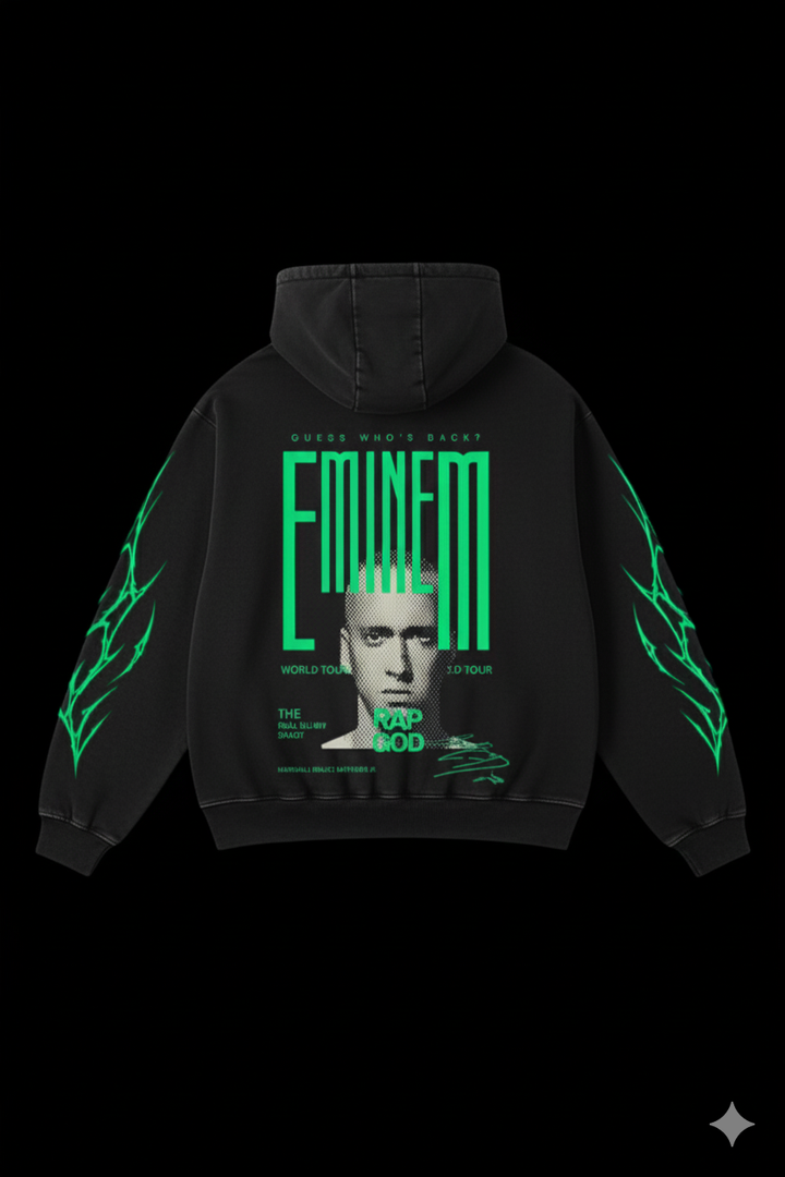 Eminem "Guess Who's Back" Oversized Rap God Hoodie